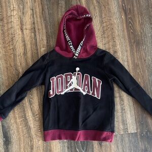 Jordan Kids' Black and Burgundy Pullover